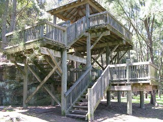 Wooden stairs